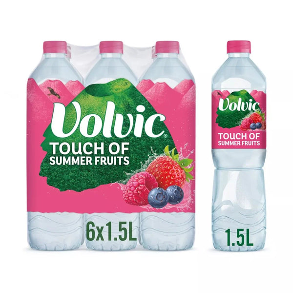 Volvic Touch of Fruit Summer Fruits 1.5L, front of pack