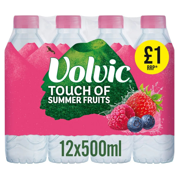 Volvic Touch of Summer Fruits 500ml, front of pack