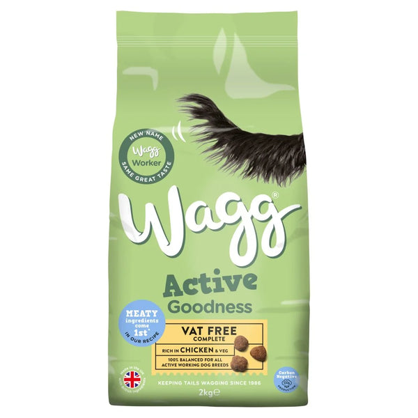 Wagg Active Goodness Complete Rich in Chicken and Veg 2kg, front of pack