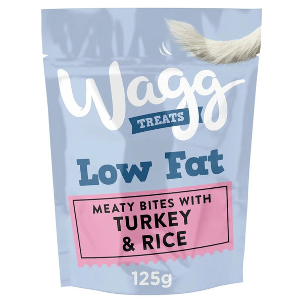 Wagg Low Fat Treats Turkey & Rice 125g, front of pack