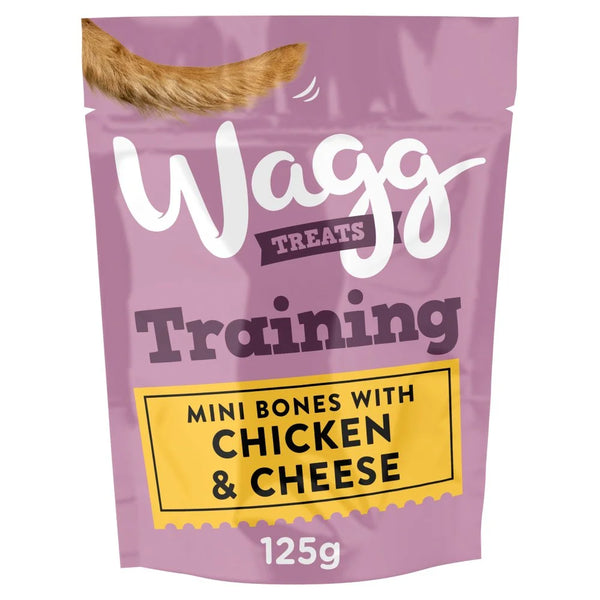 Wagg Training Treats Chicken & Cheese 125g, front of pack