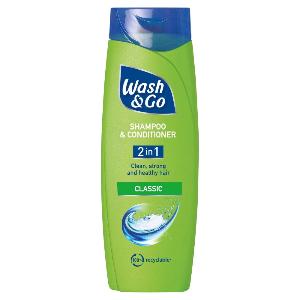 Wash & Go Classic 2 in 1 Shampoo & Conditioner 200ml, front of pack