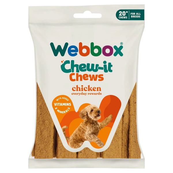 Webbox 20 Chomping Chews Chicken 200g, front of pack