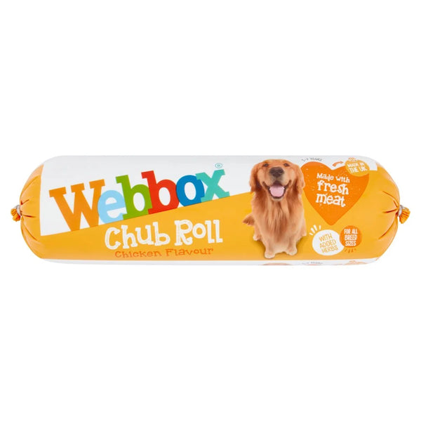 Webbox Chub Roll Chicken Flavour 720g, front of pack