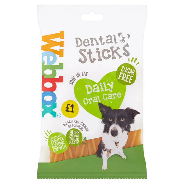 Webbox Dental Sticks 7 Sticks 180g, front of pack