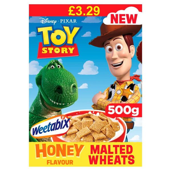 Weetabix Disney Pixar Toy Story Honey Flavour Malted Wheats 500g, front of pack