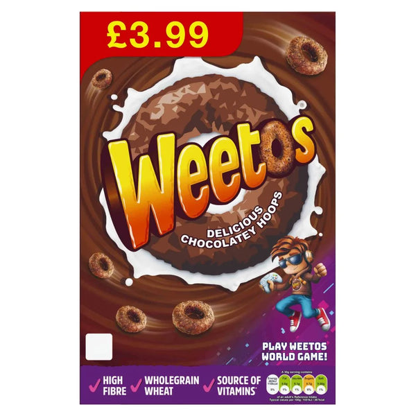 Weetos Chocolatey Hoops 420g, front of pack