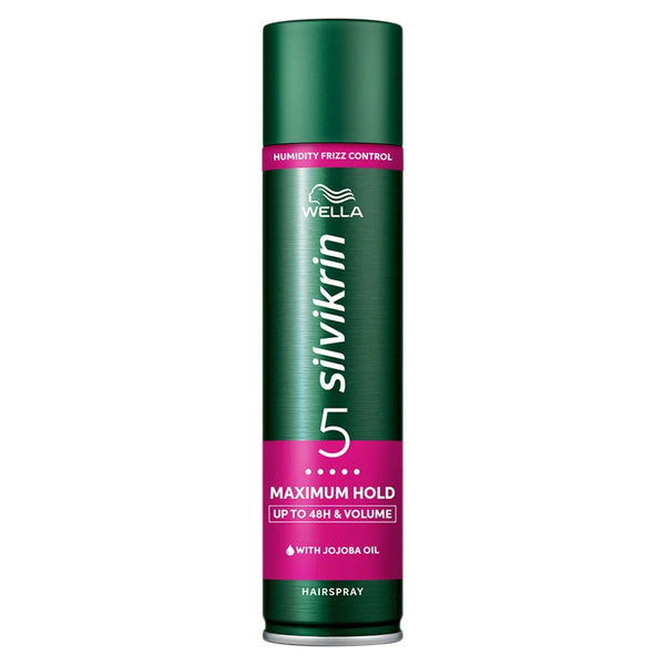 Wella Silvikrin Maximum Hold Hairspray 250ml, front of pack