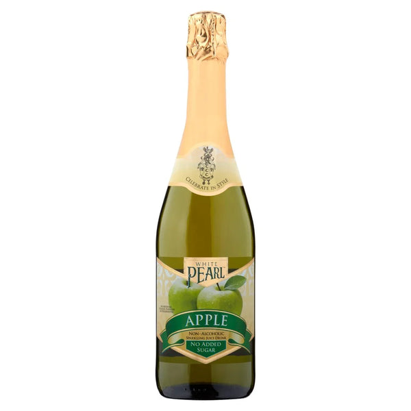 White Pearl Apple Non-Alcoholic Sparkling Juice Drink 750ml, front of pack
