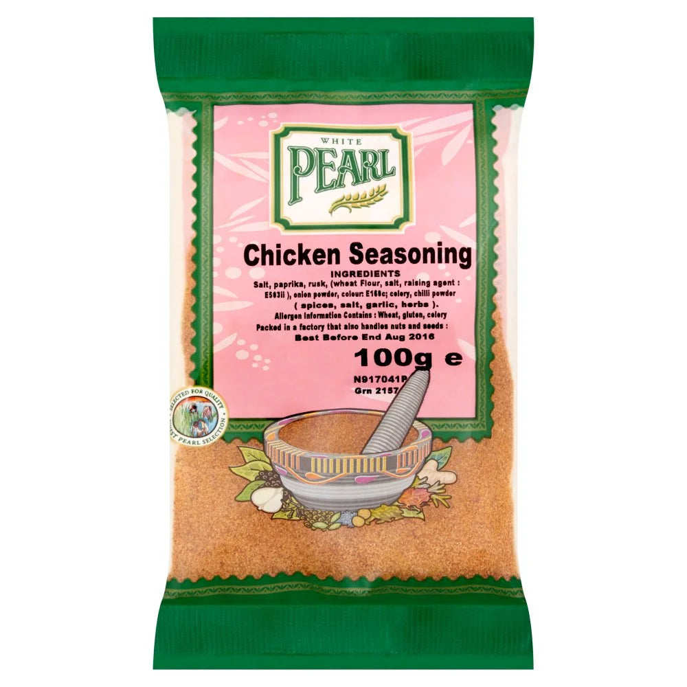 White Pearl Chicken Seasoning 100g, front of pack