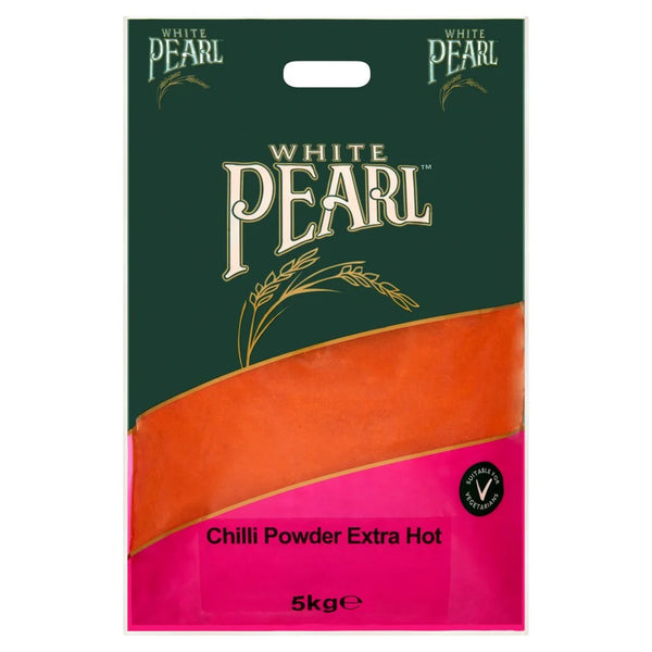 White Pearl Chilli Powder Extra Hot 5kg, front of pack
