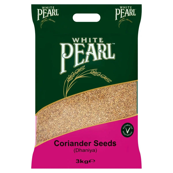 White Pearl Coriander Seeds 3kg, front of pack