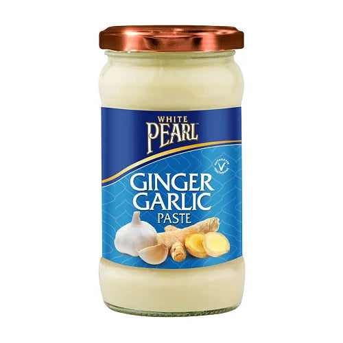 White Pearl Ginger & Garlic Paste 340g, front of pack