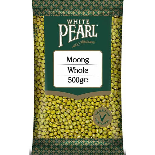 White Pearl Moong Whole 500g, front of pack