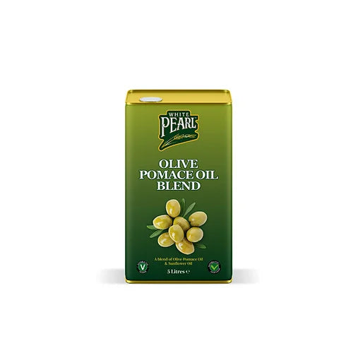 White Pearl Olive Pomace Oil 5 litre, front of pack