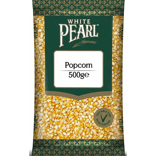 White Pearl Popcorn 500g, front of pack