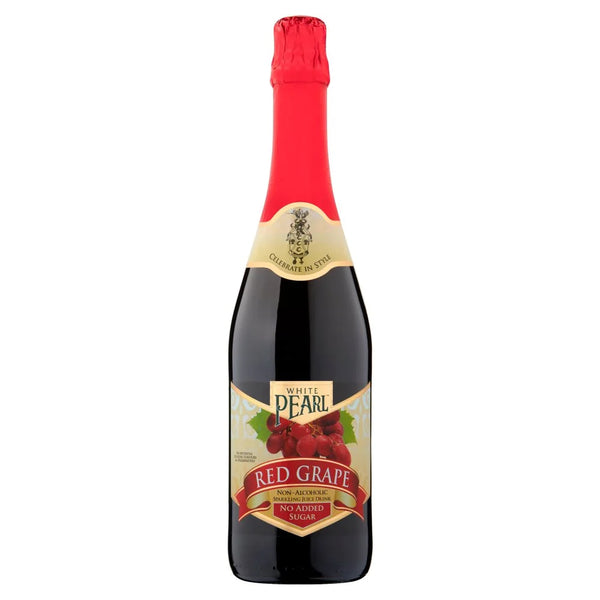 White Pearl Red Grape Non-Alcoholic Sparkling Juice Drink 750ml, front of pack