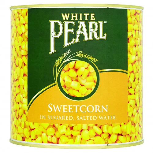 White Pearl Sweetcorn in Sugared, Salted Water 2.12kg, front of pack
