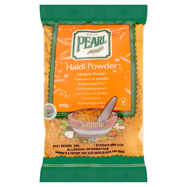 White Pearl Turmeric Powder 100g, front of pack