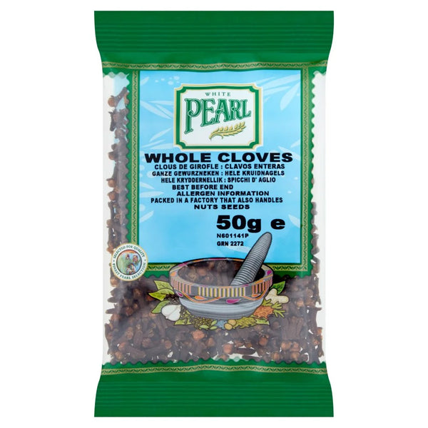 White Pearl Whole Cloves 50g, front of pack