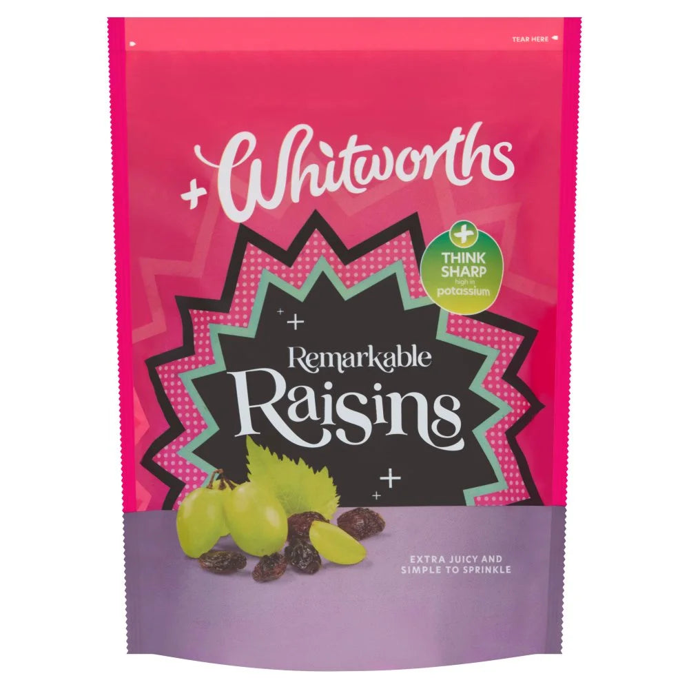 Whitworths Raisins 325g, front of pack