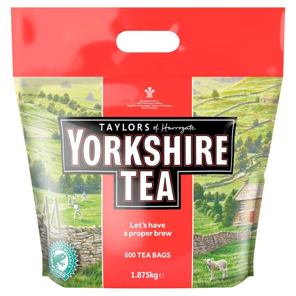 Yorkshire Tea 600 Tea Bags 1.875kg, front of pack