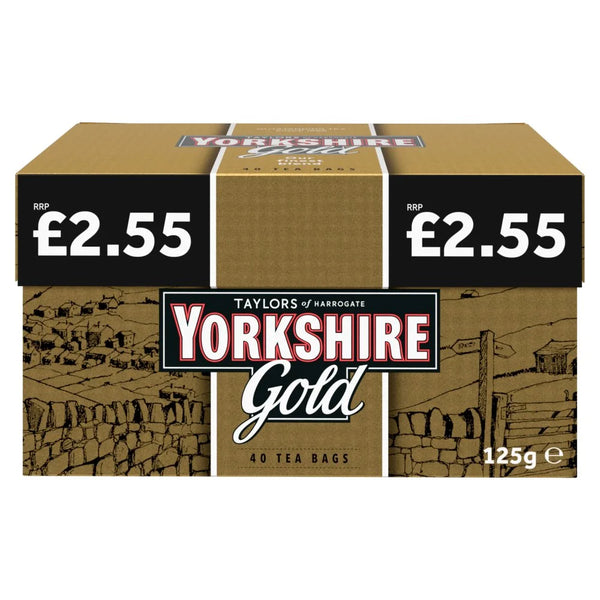 Yorkshire Gold Tea Bags 40 Count 125g, front of pack